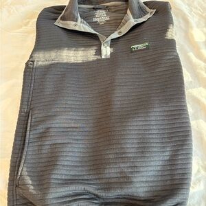 L.L. Bean Men's Gray Striped Pullover